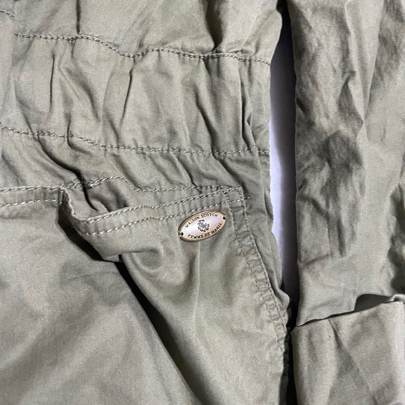 MAISON SCOTCH Outdoor Hooded Parka Jacket Women Size 1 Snaps And Buttons - Picture 2 of 5